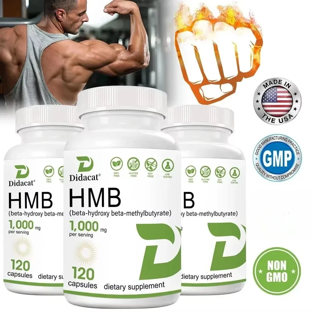 HMB Male Energy Booster - for Increased Muscle Mass and Athletic Strength Energy Supplement Endurance Non-GMO Gluten Free — image 6