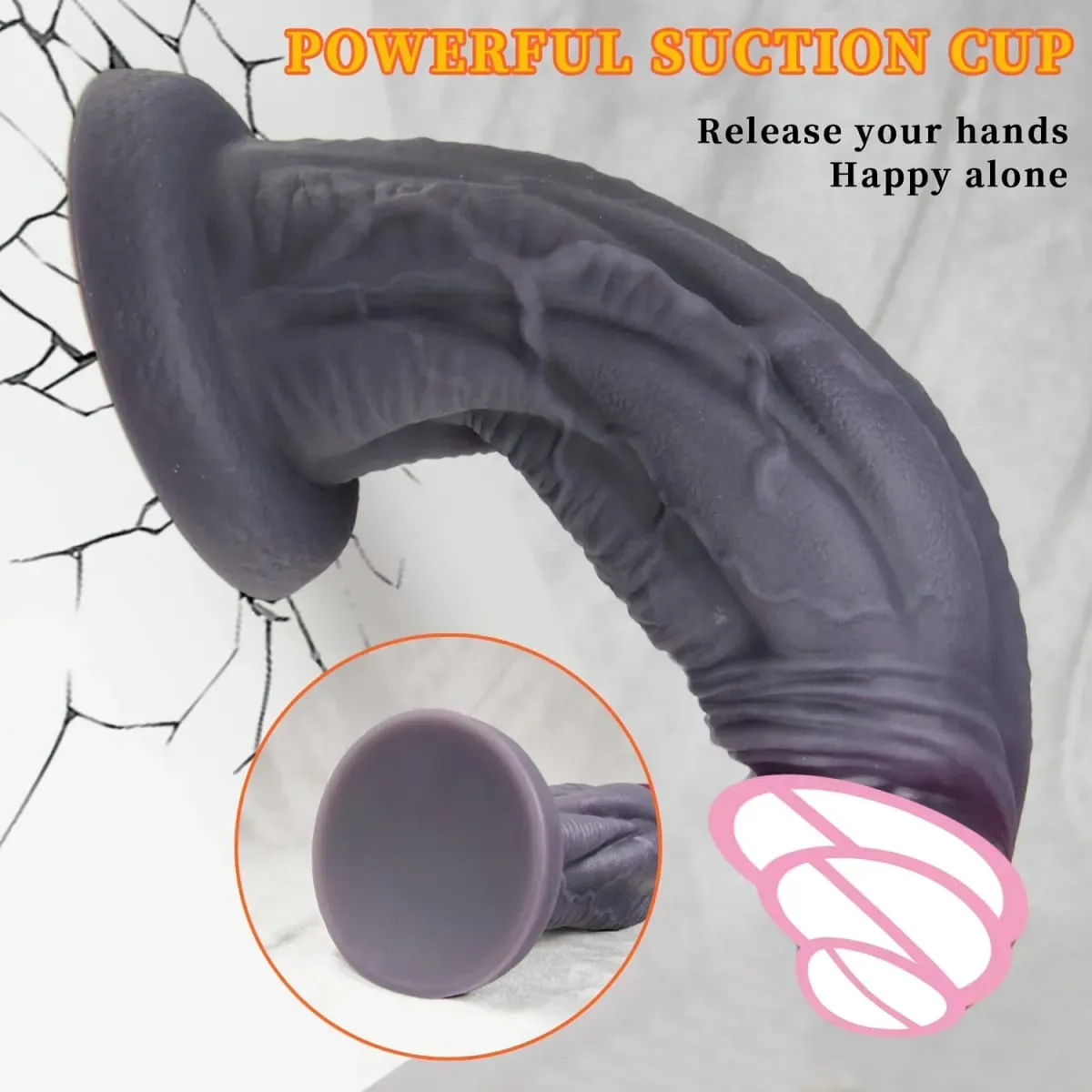 Großer weicher Dildo, superweicher Silikon-großer Penis mit Saugnapf, flexibles G-Punkt-Sexspielzeug für Frauen, Männer, Lesben — image 3