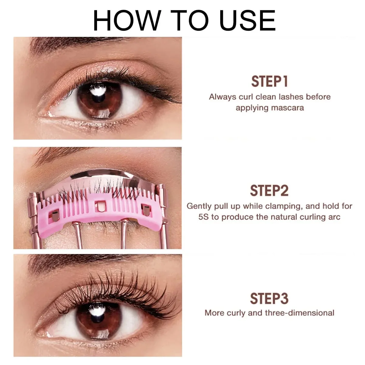 Professional Eyelash Curler With Replacement Pads Eyelash Cosmetics Makeup Tools For Women Eyelashes Curling Accessories — image 5