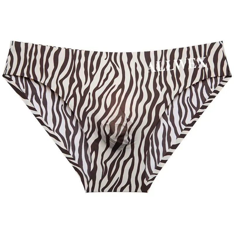 Choice Ropa interior hombre 3D convex pouch calzoncillos hombres leopard print sissy gay man underwear ice silk sexy tоy mens — image 6