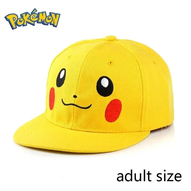Pokemon Pikachu Baseball Cap Anime Cartoon Figure Cosplay Hat Adjustable Women Men Kids Sports Hip Hop Caps Toys Birthday Gift — image 27