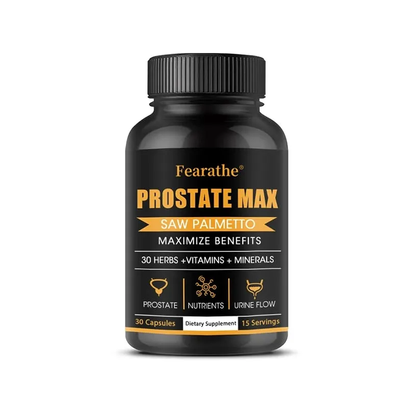 Saw Palmetto Prostate Supplement - 30 Plant Extracts Vitamins & Minerals for Men's Prostate Health Urination & Hair Growth — image 8