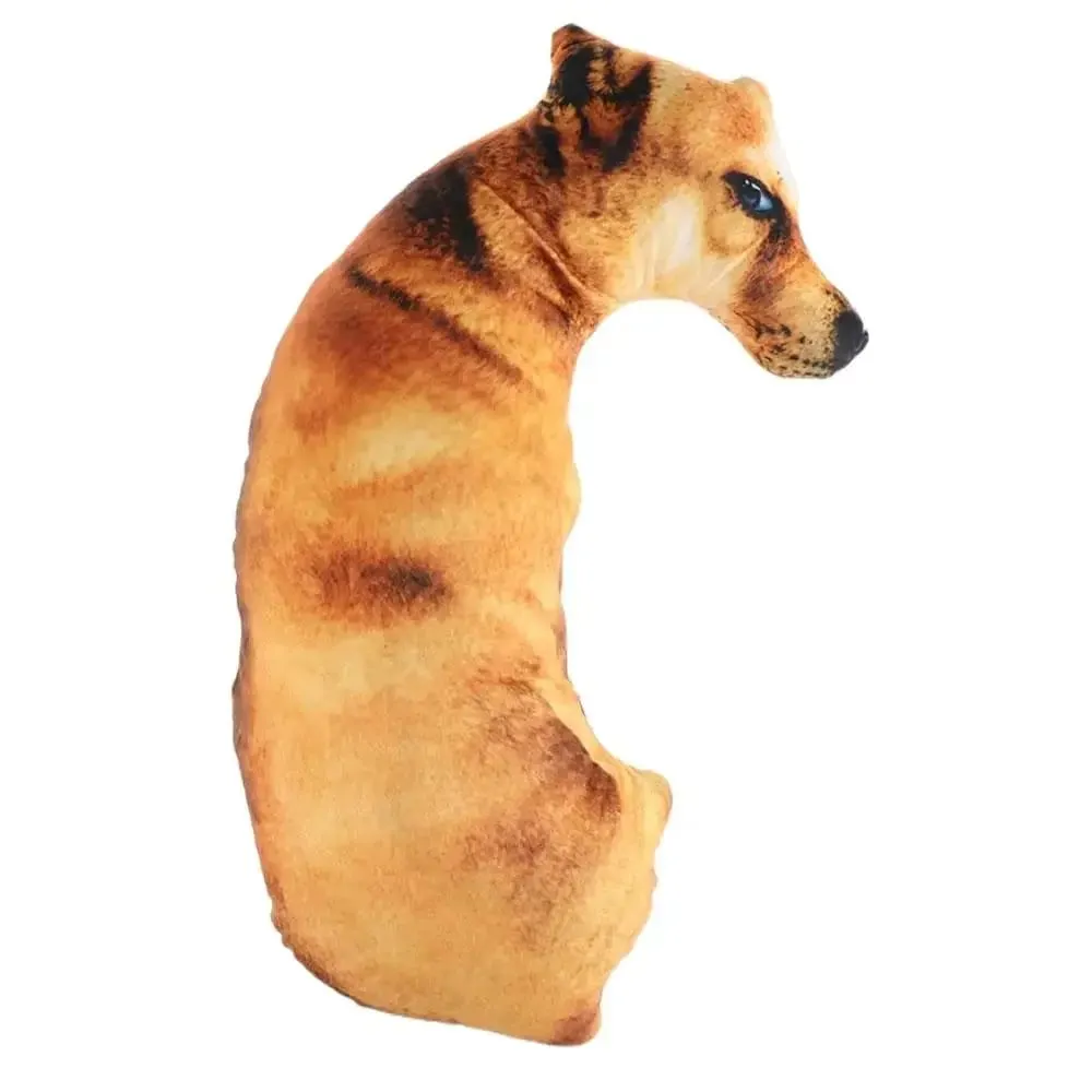 Toy 3D Lifelike Animal Throw Pillow Soft Plush Dog Pillow Creative Cushion Office