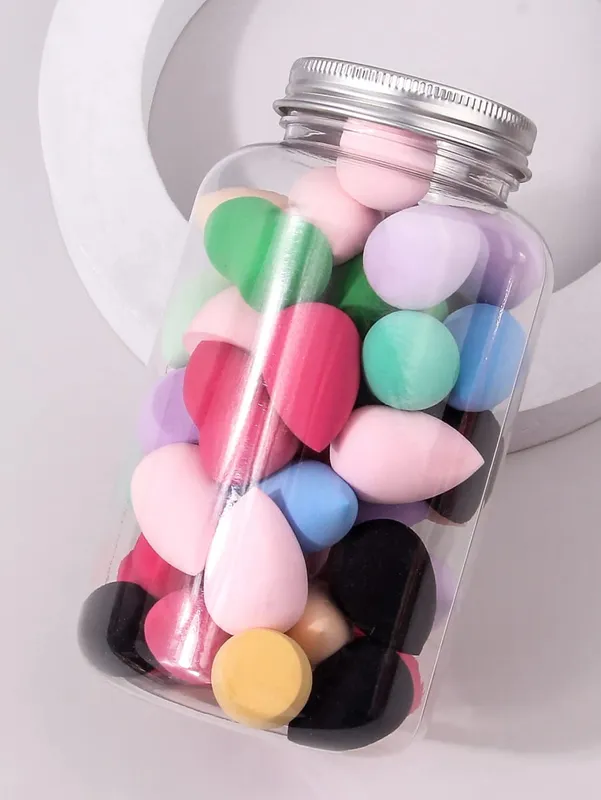 10/25/50/100-Pack Random Color & Shape Makeup Sponges Latex-Free Blending Tools for Liquid/Cream/Powder — image 11