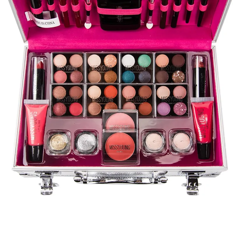 Makeup Starter Kit Professional Make Up Sets With Transparent Case Holiday Beauty Gift Set Starter Cosmetics Full Kits For Women — image 3