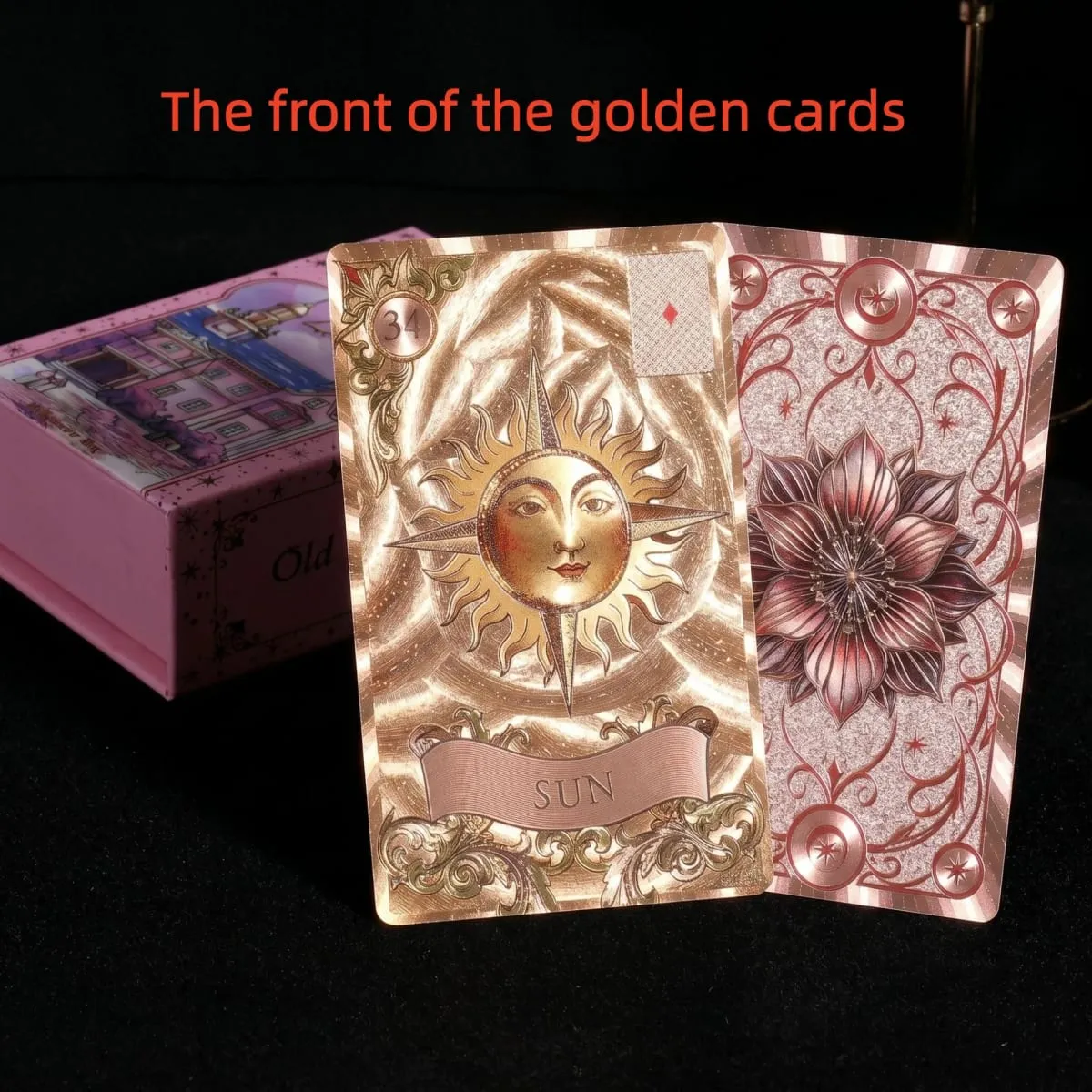 Κάρτες Oracle Lenormand Old Style 12*7 εκ. PVC χρυσό φύλλο μαντείας για αρχάριους και επαγγελματικό σχέδιο παλιού στυλ — image 7