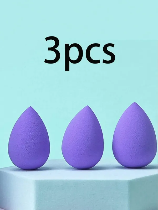 3/20/60Pcs Portable Reusable Water Drop Shape Mini Blender Sponge Beauty Cosmetic Foundation Cosmetic Sponge Makeup Blender — image 7