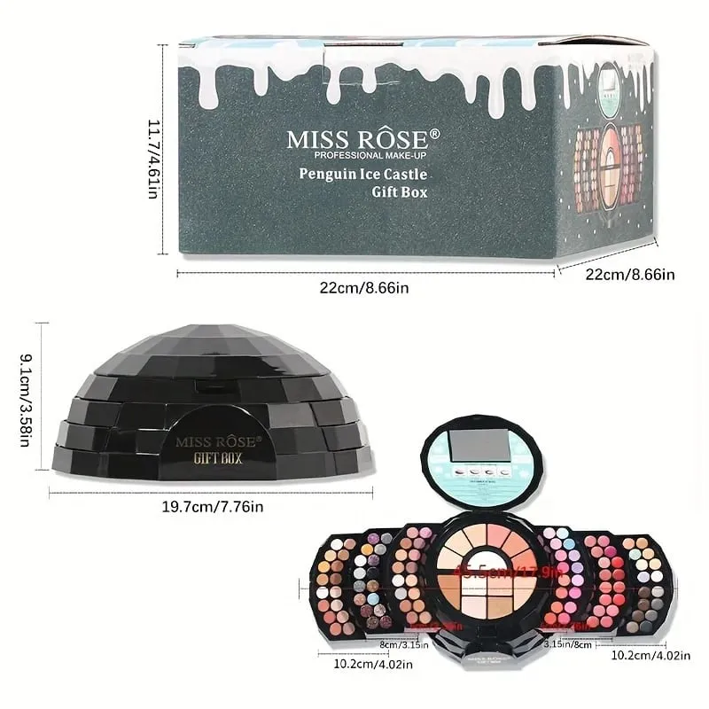 110 Color All-in-One Makeup Palette Gift Set Include Eyeshadow Glitter Lipstick Concealer Blush Eyeliner Highlighter With Mirror — image 5