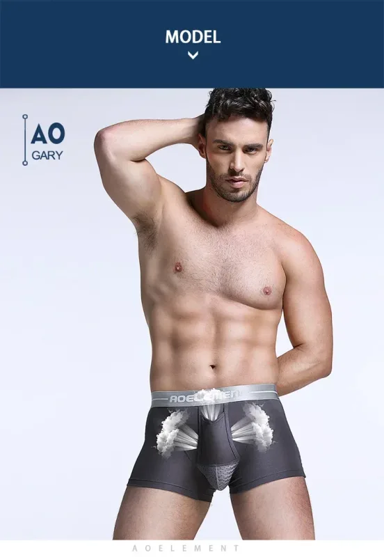 Bullet separate underwear Men's ventilated summer dry underpants Ice silk bag ice healthy boxers — image 9