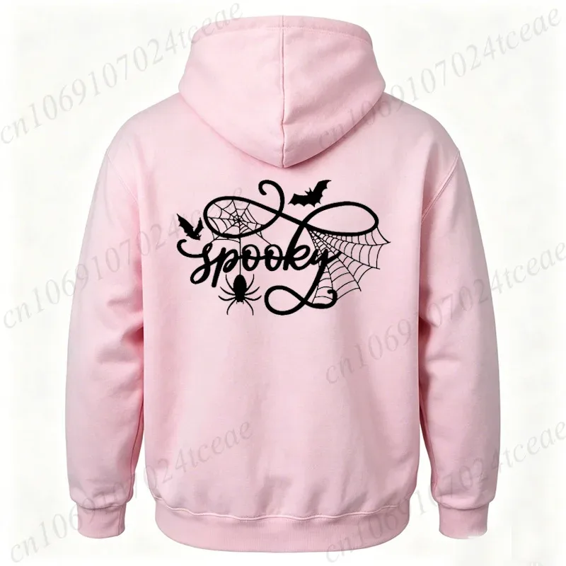Halloween Shirt Spooky Season Spider Web Graphic Top Autumn Winter Hoodies Sweatshirts Long Sleeve Tracksuits Fleece Hoody Gift — image 14