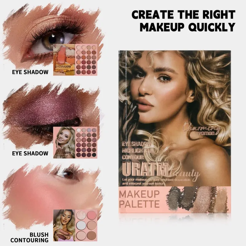 54-color Professional Makeup Palette Book Cosmetics Palette Matte Pearlescent Blush Highlight Contouring All-in-one Cosmetics — image 3