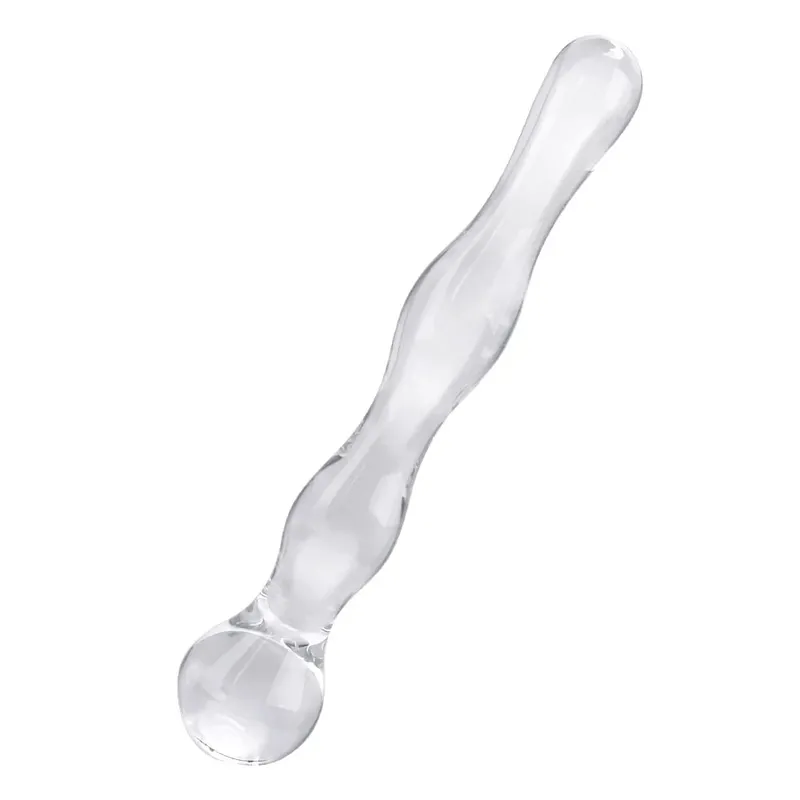 19cm Glass Butt Plug Anal Beads Dildos for Women Vaginal Men Prostate Massager Female Masturbator Sex Toys Adult Erotic Products
