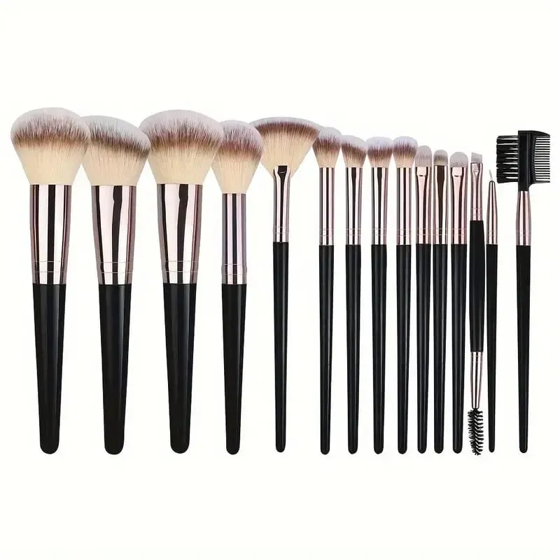 3-20PCS Makeup Brushes Set Eye Shadow Foundation Blush Highlighter Concealer Brush Female Beauty Tool Beauty Sponges Thumb Puffs — image 15