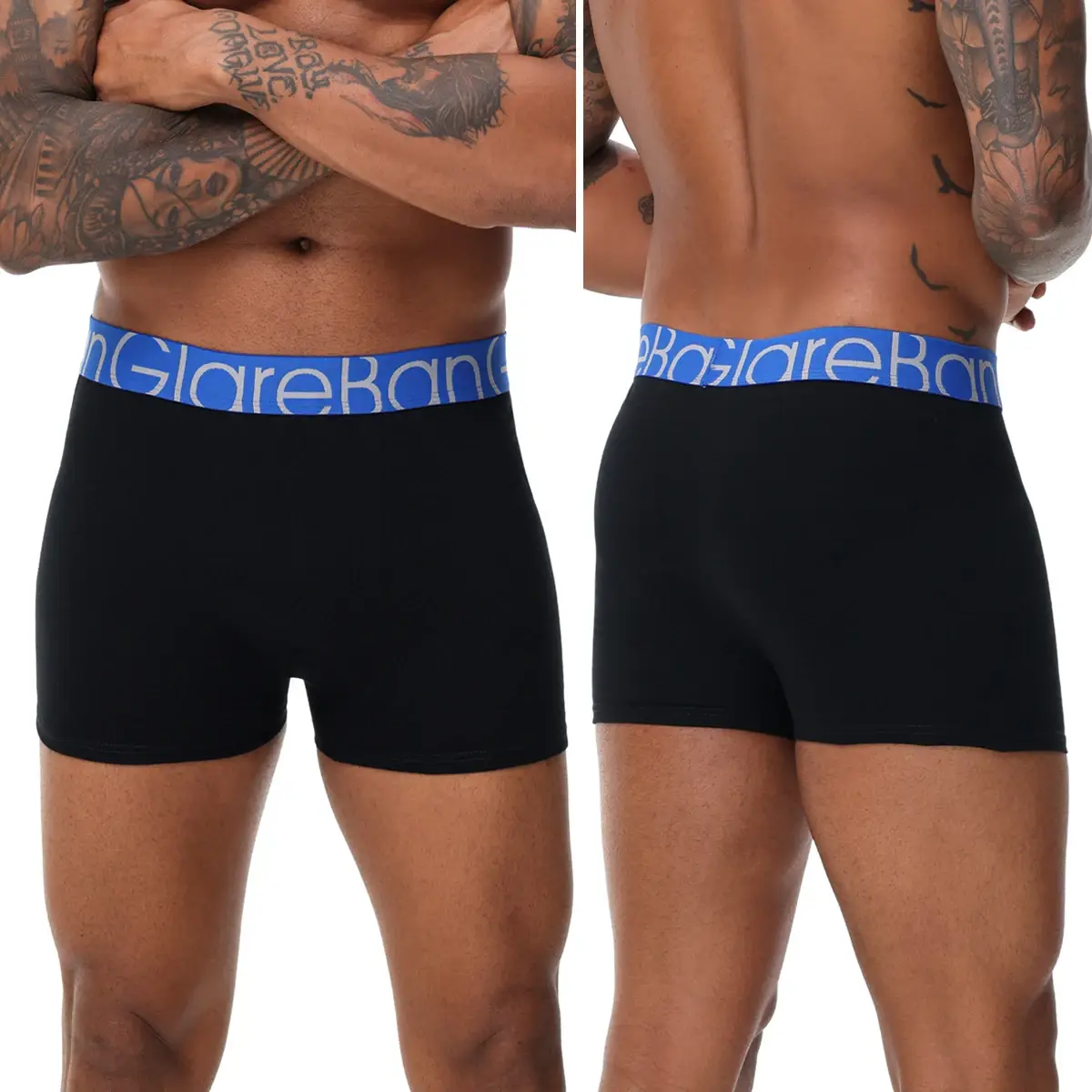 6pcs pack Black Cotton Boxer Shorts Men Underwear Soft Male Underpants for Men Homme comfortable Boxershorts Slips Panties — image 3