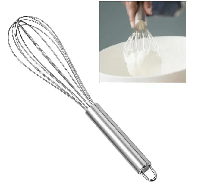 10-inchManual Egg Beater Stainless Whisk Kitchen Wire Balloon Whisk Milk egg cooker Egg Mixing Mixer Tools kitchen gadgets