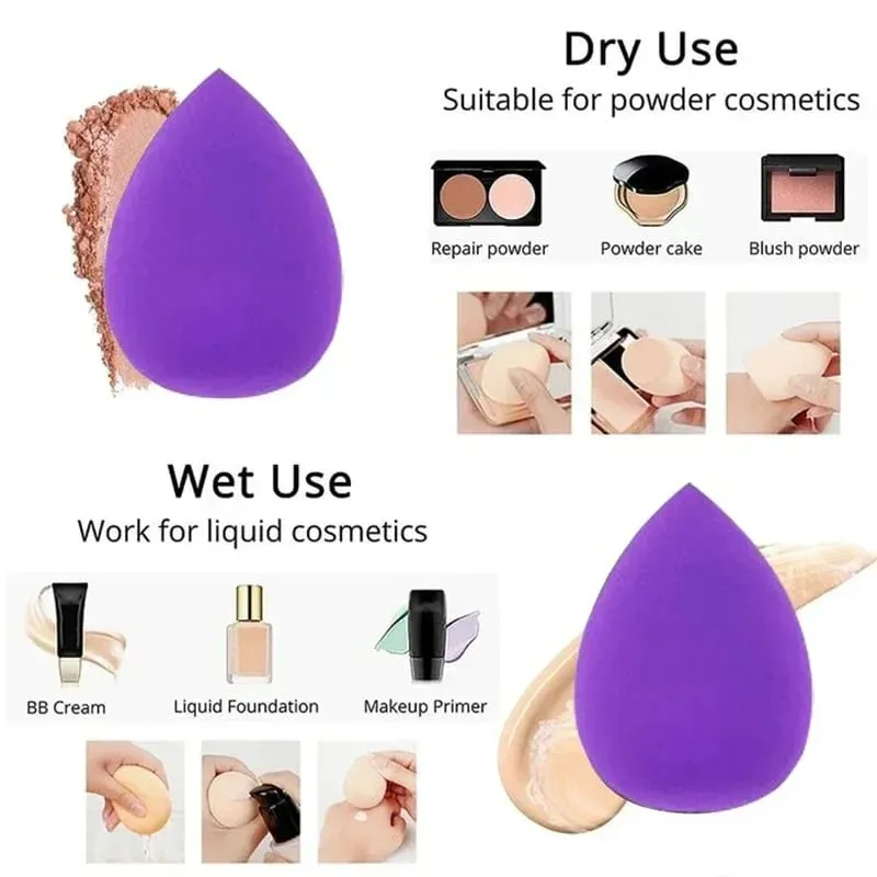 12Pcs Makeup Sponge Velvet Triangle Powder Puff Face Finger Puffs Mini Beauty Egg Liquid Foundation Tools Make Up Accessories — image 4