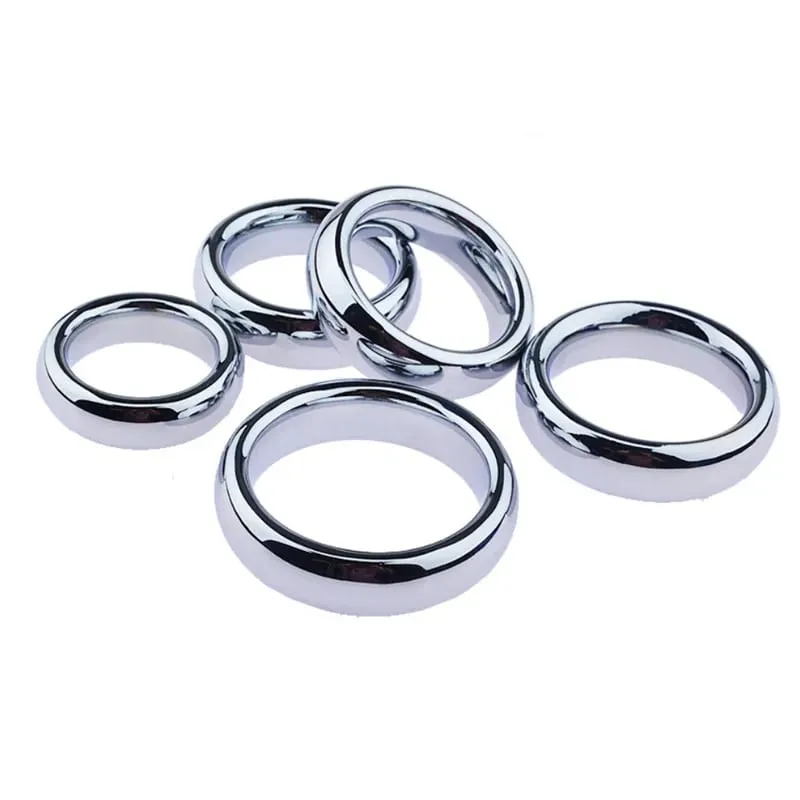 Heavy Ball Stretcher Metal Cock Rings for Men Penis Erection Delay Ejaculation Scrotum Testis Restraint Adult Games Sex Toys — image 5