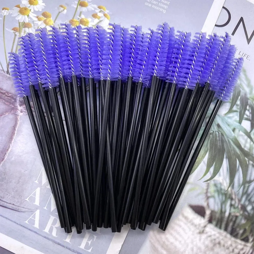 150/300pcs Mascara Wands Eyelash Brush Spoolies for Eye Lash Extension Eyebrow and Makeup Tool Wholesale Makeup Brushes — image 5