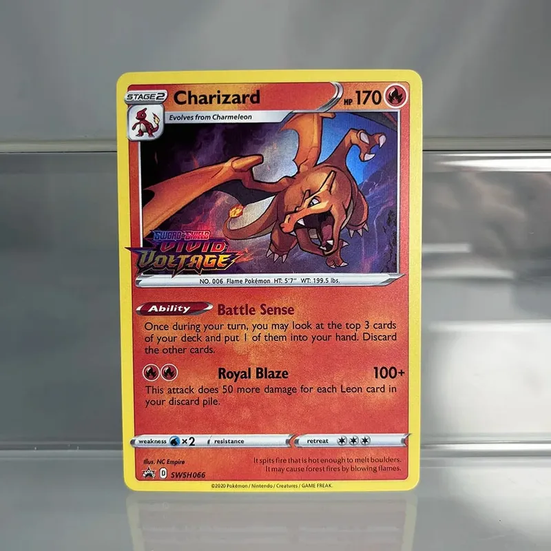 Charizard PTCG Single Collection Card 1st Edition 1996 Vmax Ex Rare Rainbow Card PKM Proxy Cards Toys Gifts — image 8