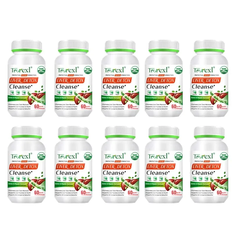 Liver Cleansing Detox Capsules Health Liver Support Colon Cleansing Repair Pills Prevent Cirrhosis Fatty Liver Natural Herbal