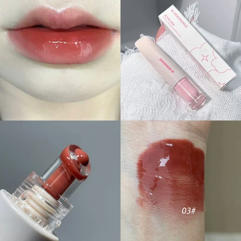 Crystal Jelly Lip Gloss Mirror Water Liquid Lipstick Moisturizing Long Lasting Sexy Lip Plumper Lip Tint Makeup Korean Cosmetics — image 8