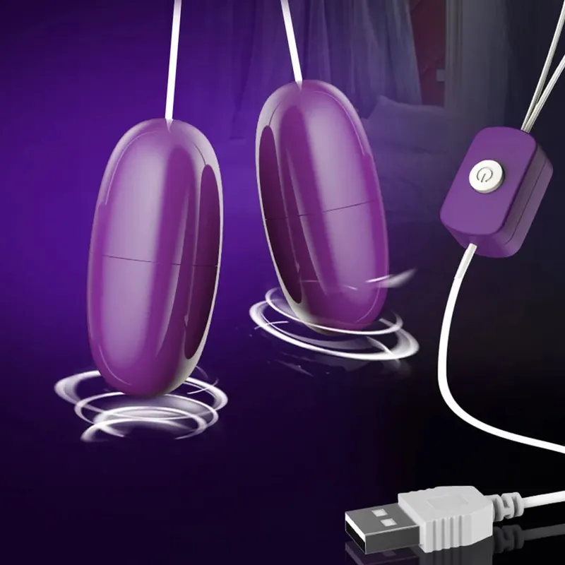 Double Vibrator Tongue Jump Eggs Vibrating Liping Clitoris Stimulator USB Adult Product Sex Toys For Women Female Masturbation — image 2