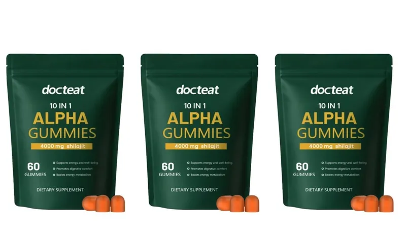 Shilajit Gummies 10 en 1 4000 mg avec extrait de racine d'Ashwagandha 60 Gummies Soutien énergétique Supplément de bien-être pour adultes — image 9