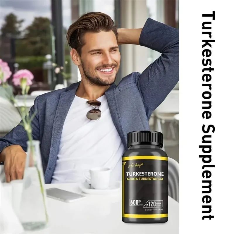 Turkesterone 600mg - Supports Muscle Mass Strength Performance and Recovery and Improves Energy Levels & Endurance