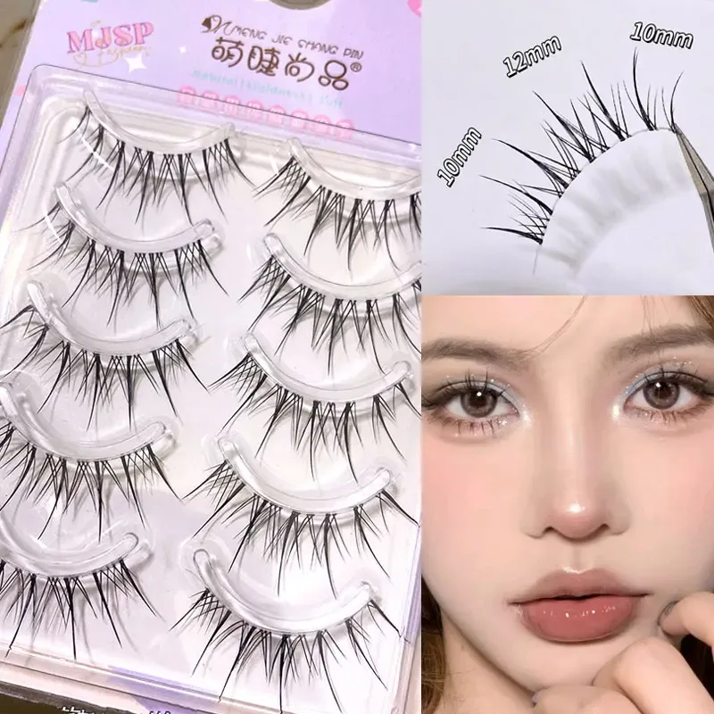 Natural False Eyelashes Slender Transparent Stem Eye Lashes Manga Lashes Novice Eyelash Supplies Korean Eyelashes Stick Makeup — image 9
