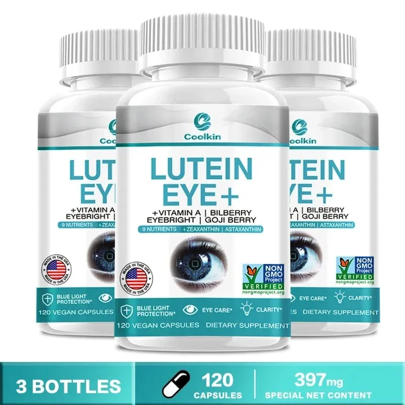 Lutein Capsules - with Zeaxanthin and Bilberry Extract - Supports Eye Health Helps Relieve Eye Strain Improve Vision Health — image 9