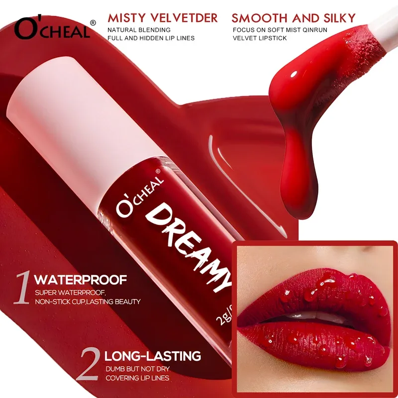 10 Colors/Set Dreamy Matte Lip Gloss Velvet Liquid Lipstick Non-stick Cup Long Lasting Lip Tint Women Lip Makeup Gift Set — image 4