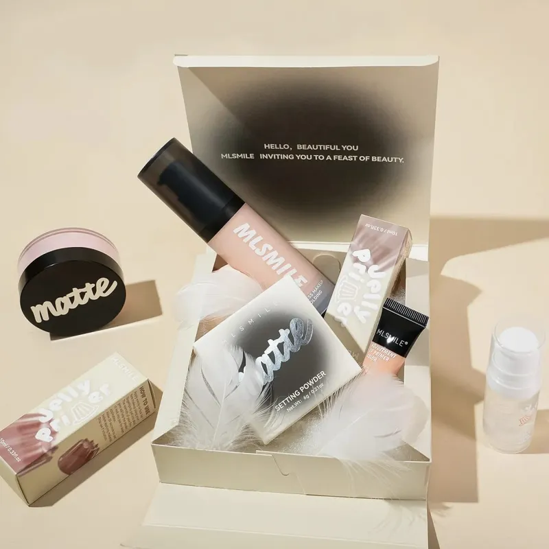 Professional Makeup Set For Flawless Base Oil Control Loose Powder Matte Primer Liquid Foundation Concealer Moisturizing Gift