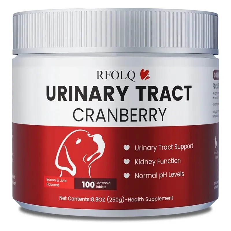 Cranberry for Dogs - Urinary Tract Health Bladder Support Dog UTI Bladder Stones Incontinence Support