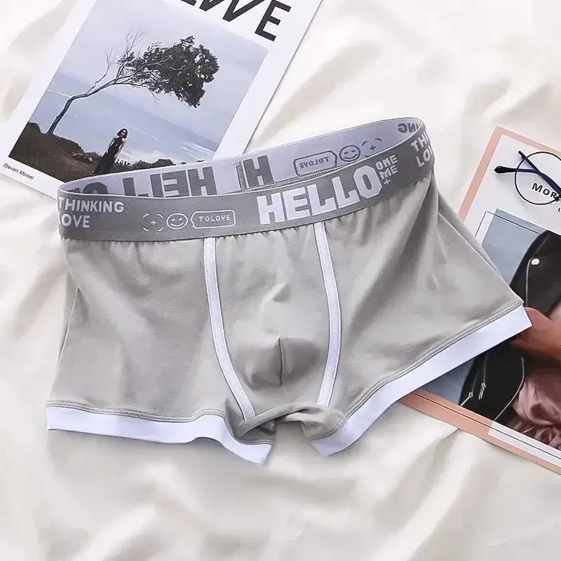 1/4 pièces sous-vêtements pour hommes Boxer en coton sous-vêtements pour hommes Boxer pantalon respirant U convexe sous-vêtements pour hommes Sexy grande taille — image 14