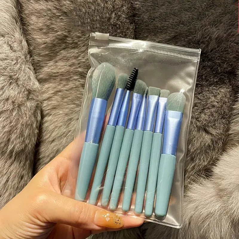 Podkladová tvářenka Powder Oční stíny štětce na make-up Blending 8ks Měkké nadýchané štětce na make-up Kosmetické nástroje štětce na make-up Kosmetika — image 7