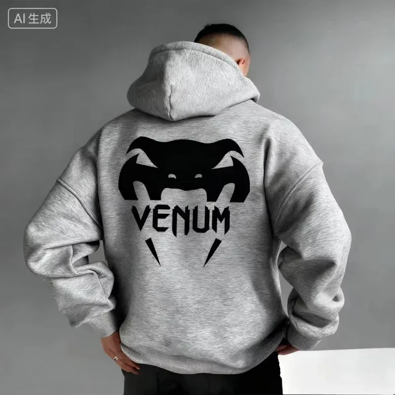 2026 NUEVO NUEVO ¡Nuevo! Sudadera con capucha deportiva de boxeo para hombre UFC, cálida y cómoda, informal, con estampado de moda para otoño e invierno — image 2