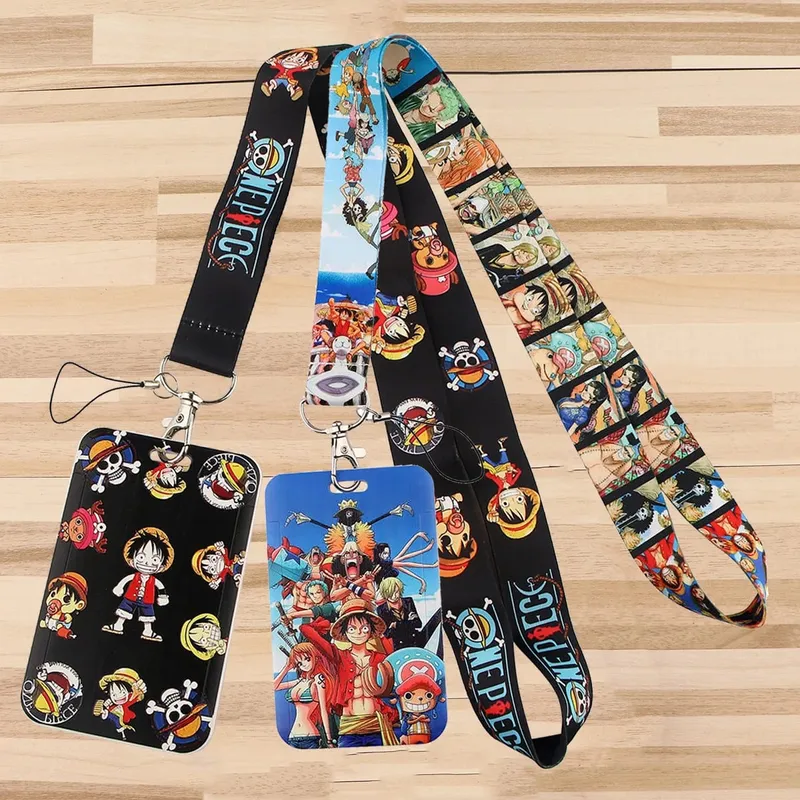 Credential Holder Keychains Neck Lanyard For Pass Card Credit Card Holder Cosplay Anime Accessories — image 1