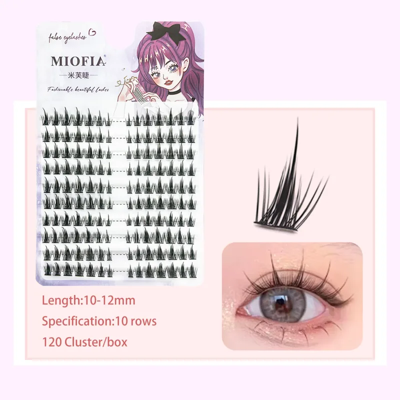 Cluster Lashes Natural Eyelash Extension Fluffy Fox Eye Lashes Mixed Tary Large Capacity Anime Lashes DIY Eyelash Cluster — image 14