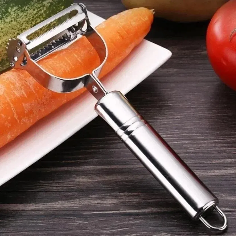 Stainless Steel Peeler Fruit Vegetable Melon Potato Carrot Cucumber Multifunction Grater Julienne Peeler Slice Home Kitchen Tool — image 1