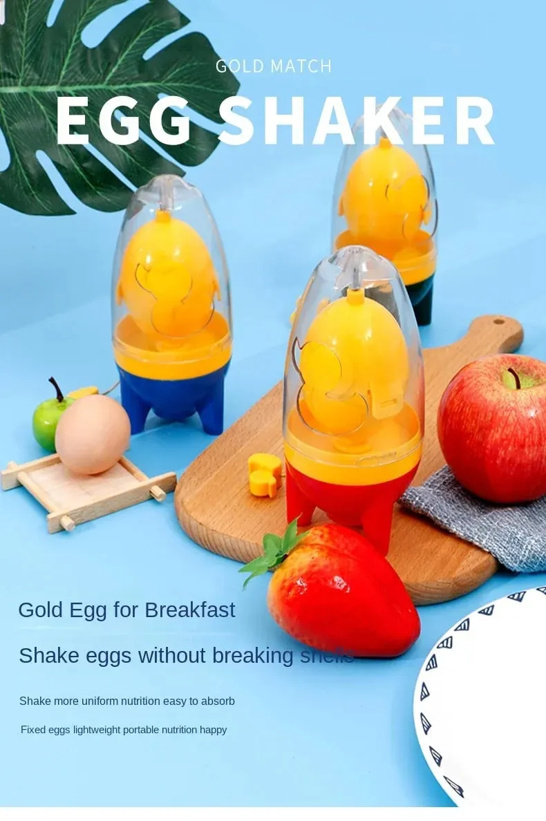 Gold Egg Separator for Home Use Manual Egg White Mixer Egg Puller Egg Blender Egg Shaker