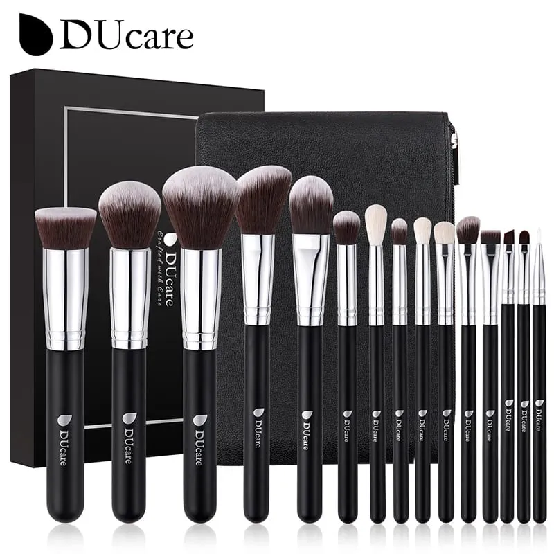 DUcare Professional Makeup Brushes Set 15-32Pcs Makeup Brush Set Synthetic Foundation Powder Blush Eyeshadows Highlighter Brush