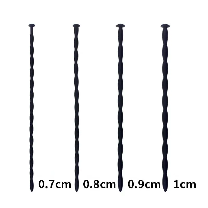 8 Sizes Soft Silicone Urethral Dilator Horse Eye Stick Penis Rod Male Masturbation Blockage Stimulator Catheter Sex Toys for Men — image 3