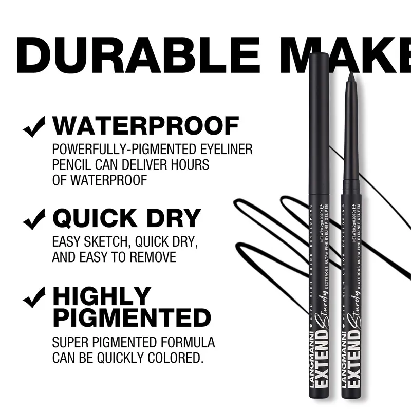 Waterproof Eyeliner Gel Pencil Gold Brown Lying Silkworm Pen Soft Easy Wear High Pigment Matte Eyeliner Lasting Shiny Eye Makeup — image 6