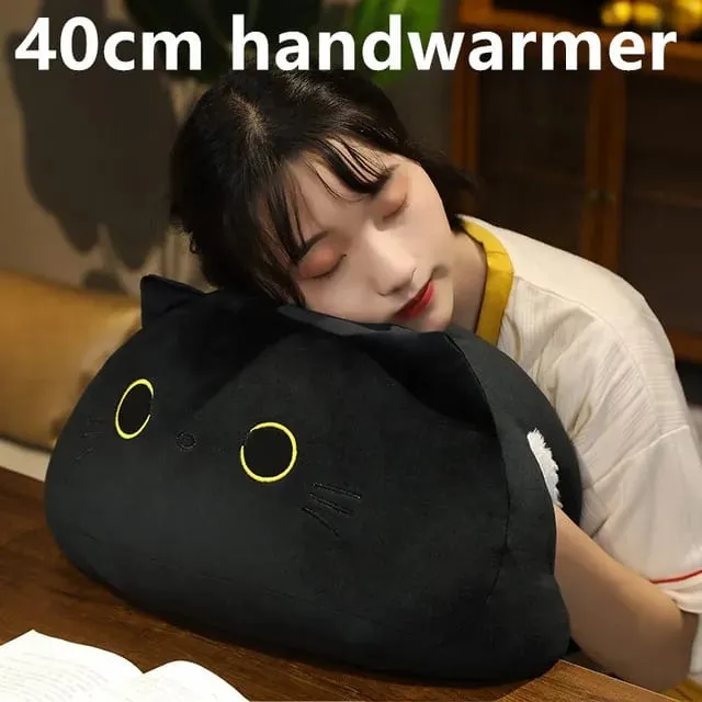 18cm/40cm/55cm Black Cat Shaped Soft Plush Pillows Doll Lovely Cartoon Animal Stuffed Toys Girls Birthday Gifts Ornaments — image 19