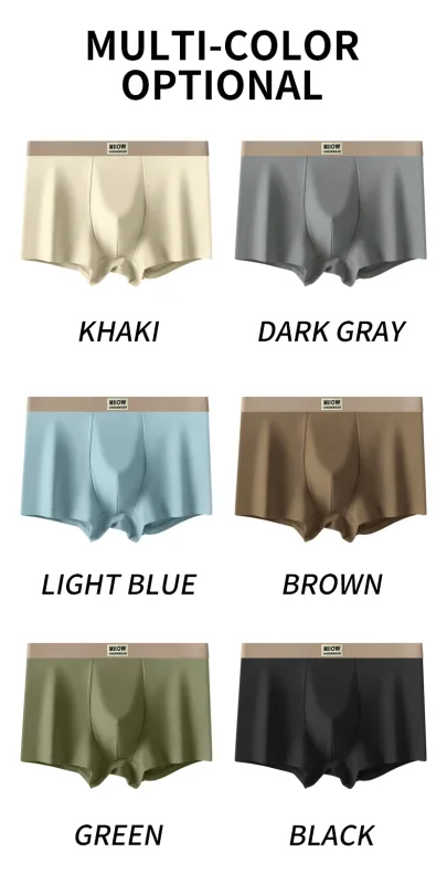 MiiOW 3Pcs Organic Cotton Men Underwear Boxer Shorts Antibacterial Seamless Underpants Male Panties Gift For Men Boxershorts New — image 27