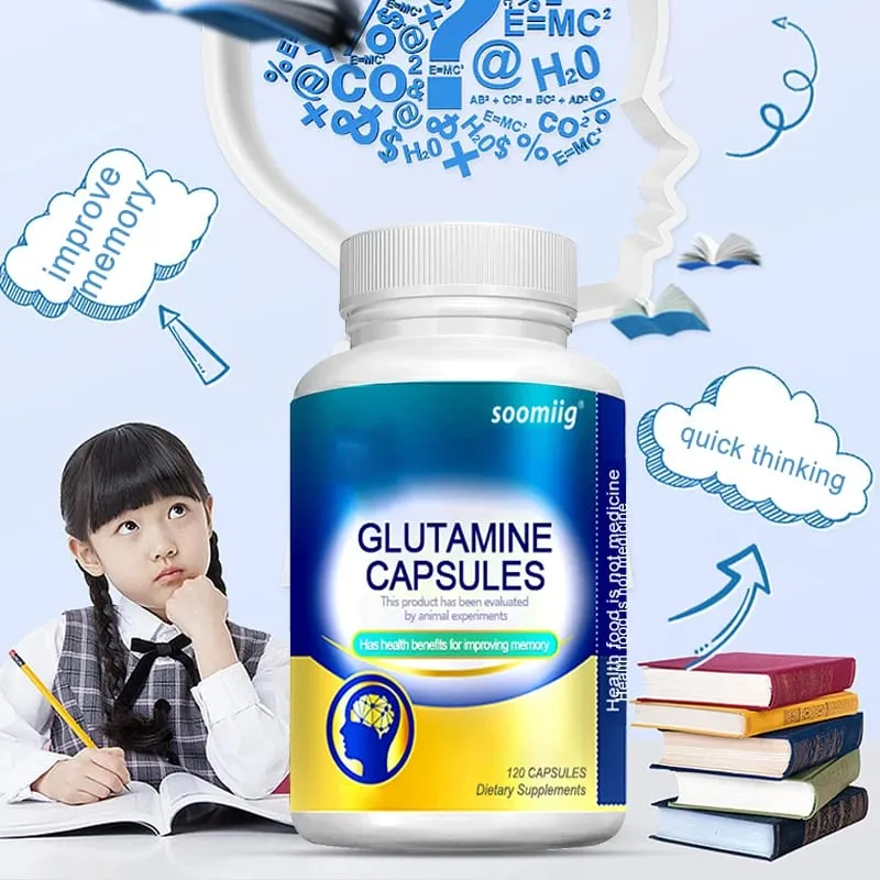 L-Glutamine - Supports Digestive Gut Health and Promotes Muscle Growth and Recovery Improves Immunity - 120 Capsules — image 2