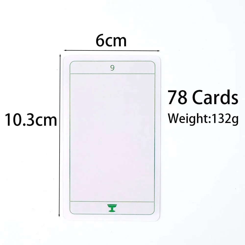 Invisible Tarot 78 Blank Cards Create Your Own Tarot Deck Fate Divination FortuneTelling Card Games Party Board Game 10.3*6cm — image 4