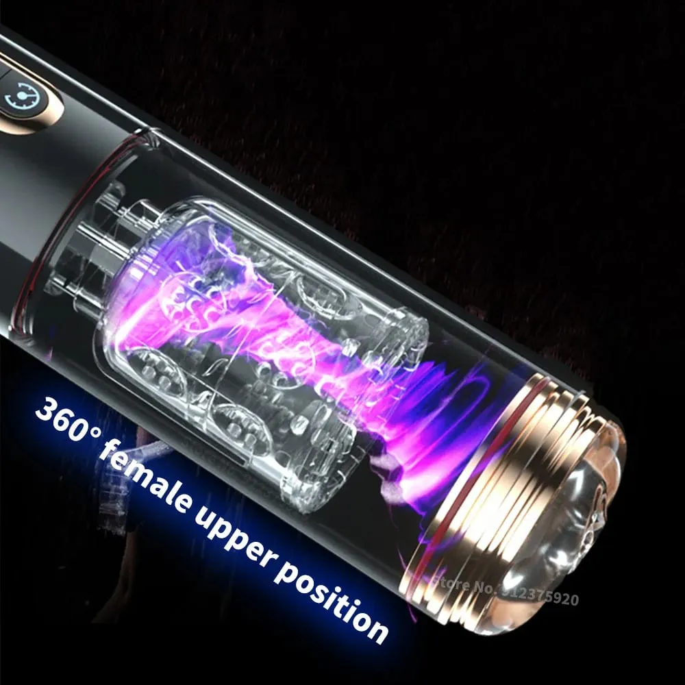 Automatic Male Masturbator Telescopic Rotation Sucking Blowjob Penis Pump Pocket Pussy Sex Toys Masturbation Cup Adult for Men — image 3