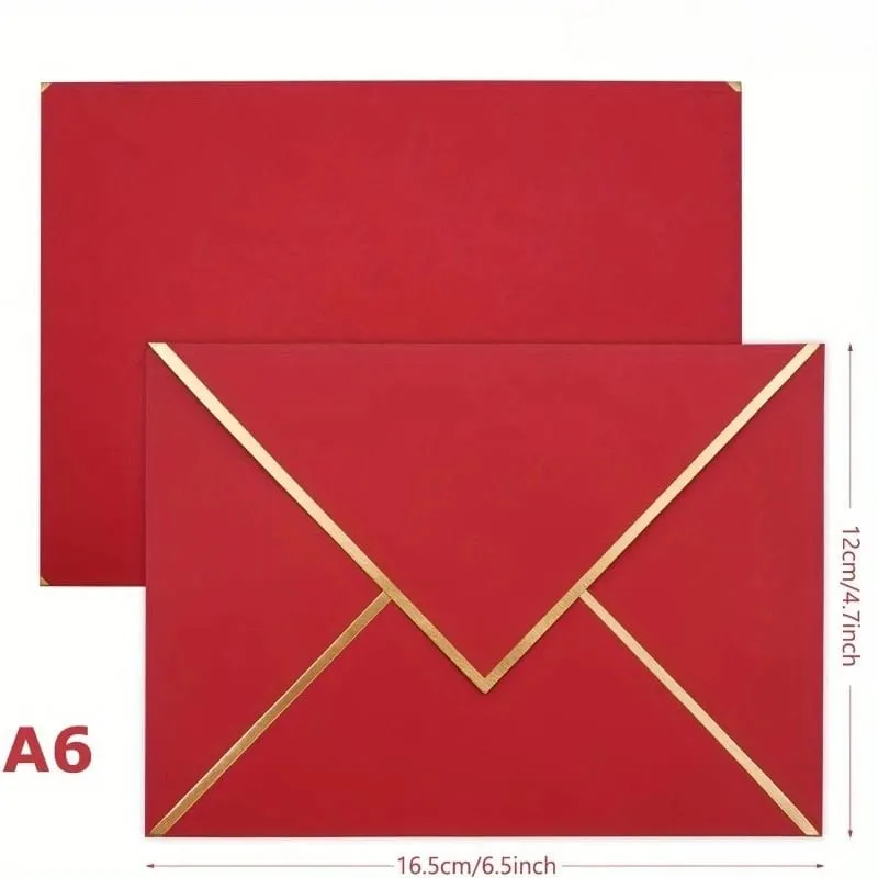 100 Pcs Western Style Envelopes Invitation Envelopes for Birthday Greeting Cards Postcards Letter Paper Party Invite Stationery Supplies — image 3