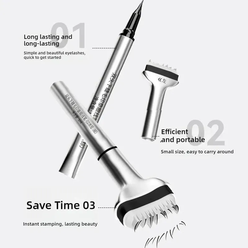 Lower Eyelash Stamp Lazy Lower Eyelash Stamp Makeup Mascara Natural-looking Convenient Cosmetics 2-in-1 Eyelash Stick Begin
